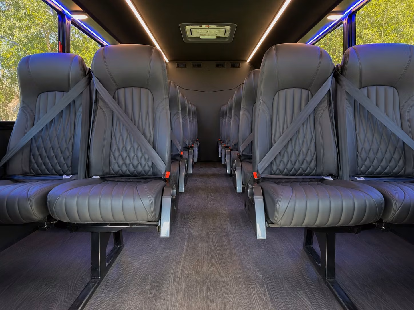 15 passenger minibus interior