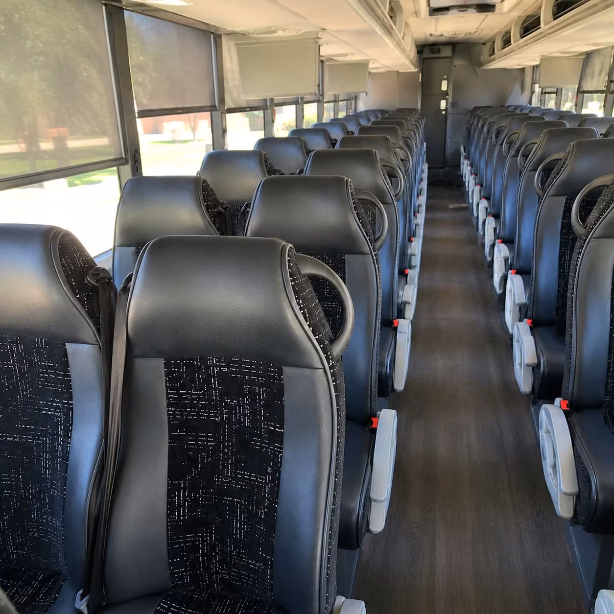 san antonio charter bus interior