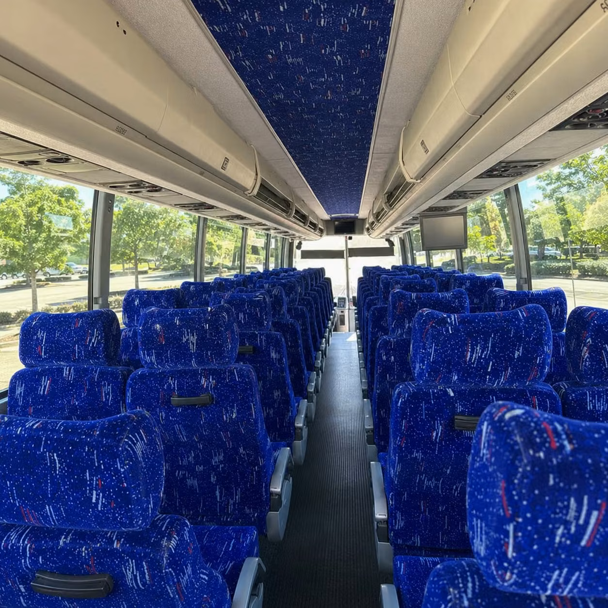 san antonio charter bus rental interior
